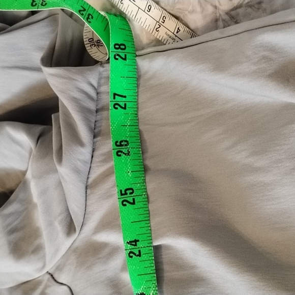 Fred David Woman's Stretchy Light Green Button Down Quarter Sleeve Blouse, 3X - Picture 7 of 8